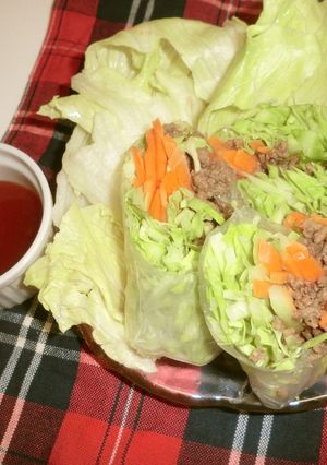 お野菜たっぷり♬ひき肉の生春巻き-レシピのメイン写真