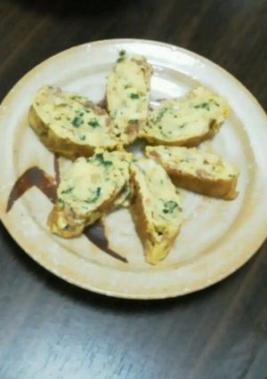 大葉と梅のさっぱり玉子焼き-レシピのメイン写真