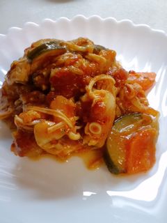 鶏むね肉と野菜のとまと煮-レシピのメイン写真