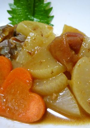 レンジで楽チン♪大根煮〜梅＆さば缶仕込〜-レシピのメイン写真