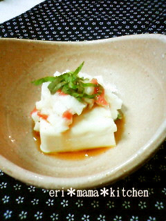 簡単☆梅とろろ豆腐☆-レシピのメイン写真