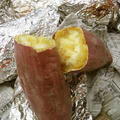 รูปของ BBQでホクホク焼き芋♪