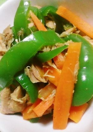 緑黄色野菜とツナ缶のめんつゆ炒め-レシピのメイン写真
