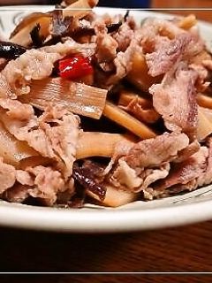 豚こまメンマときくらげの炒め煮-レシピのメイン写真