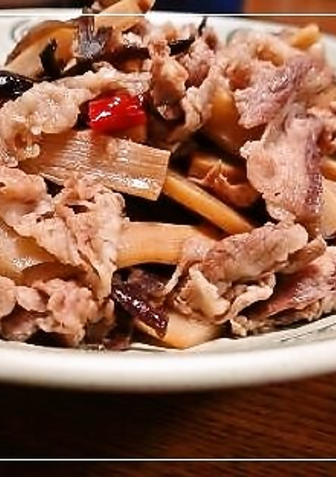 豚こまメンマときくらげの炒め煮-レシピのメイン写真