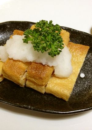 油揚げ♪パリパリ♪音立て♪食べる-レシピのメイン写真