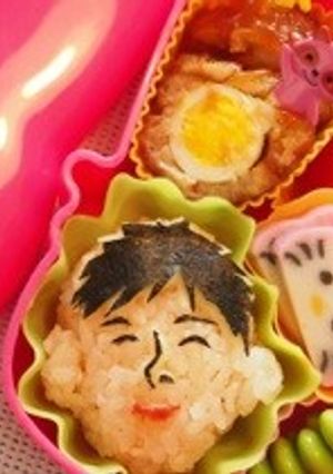 パパの顔?!☆キャラ弁-レシピのメイン写真