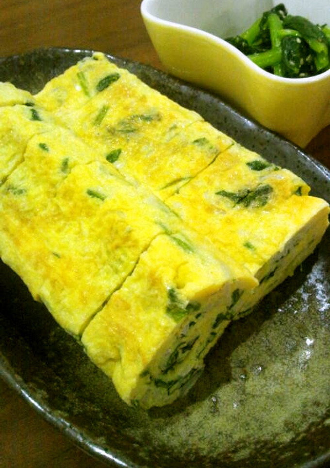 簡単♪しらすとほうれん草のたまご焼き-レシピのメイン写真