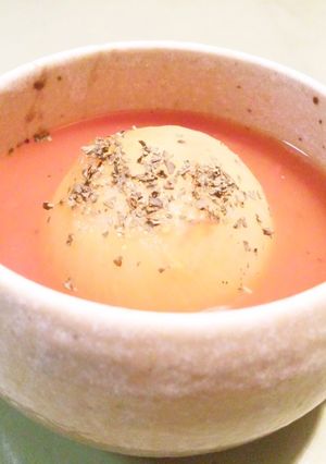 あまーい！新玉ねぎdeトマトスープ-レシピのメイン写真