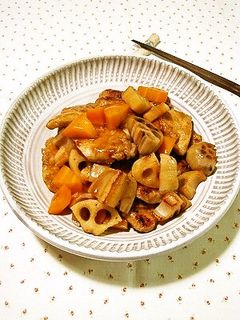 塩麹豚と蓮根の黒酢炒め-レシピのメイン写真