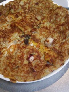 タコ焼きリメイクなんちゃってチヂミ-レシピのメイン写真