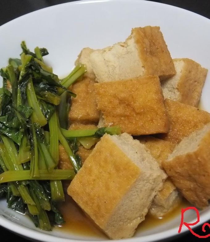 厚揚げとカブの葉のじゅわっと煮-レシピのメイン写真