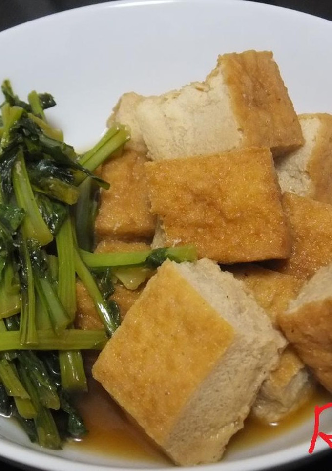 厚揚げとカブの葉のじゅわっと煮-レシピのメイン写真