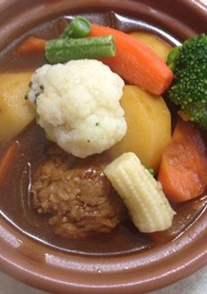 大きなエノキミートボールシチュー-レシピのメイン写真