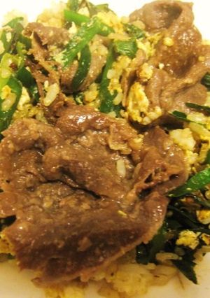 ☆塩麹☆牛ニラ玉炒飯-レシピのメイン写真