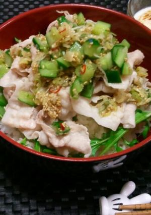 豚肉のねぎだれ丼-レシピのメイン写真