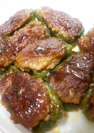 肉汁たっぷりピーマンの肉詰め-レシピのメイン写真