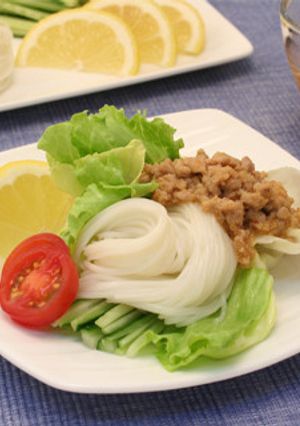 そうめんのレタス包みエスニック風-レシピのメイン写真