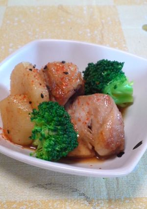 簡単♪ 長芋と鶏肉の煮物-レシピのメイン写真
