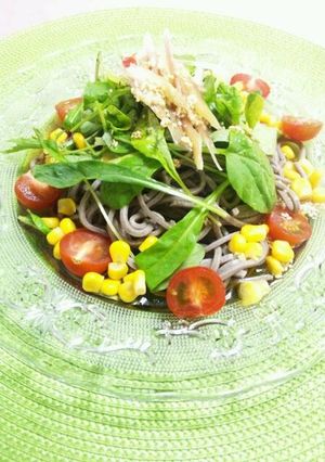 簡単ランチに♪*サラダ蕎麦* -レシピのメイン写真