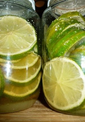 ライムシロップ(きび砂糖)京都カフェ-レシピのメイン写真