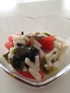 長芋とわかめの酢の物♪-レシピのメイン写真