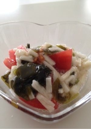長芋とわかめの酢の物♪-レシピのメイン写真