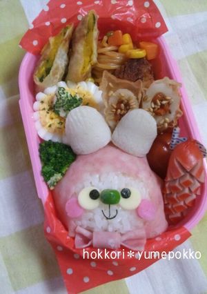梅雨でもウキ②レインコートうさぎちゃん-レシピのメイン写真
