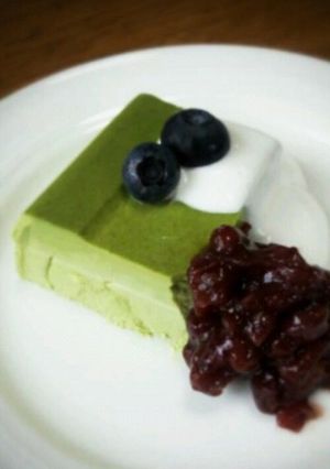 抹茶ラテスティックで抹茶ババロア♪-レシピのメイン写真