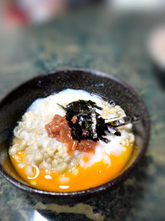 たまごのおかず☆エノキ温玉のっけ梅ソース-レシピのメイン写真