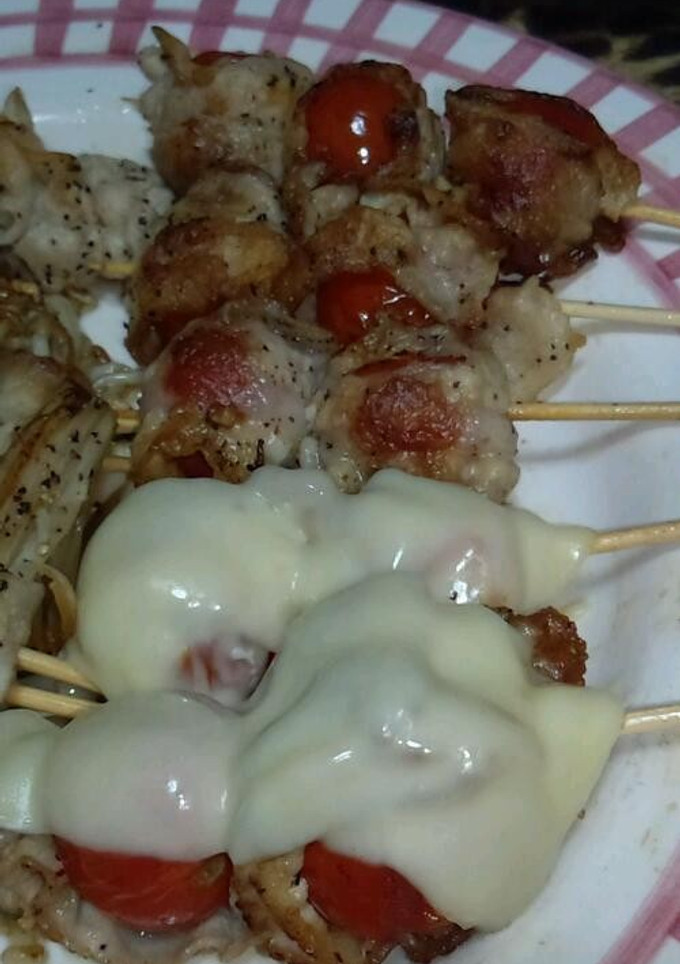 豚バラとプチトマトの串焼き(二種)-レシピのメイン写真