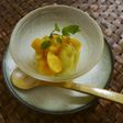 簡単!マンゴー色の豆腐白玉 ウ〜マンゴ♪