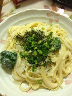 白だし和風クリームパスタ-レシピのメイン写真