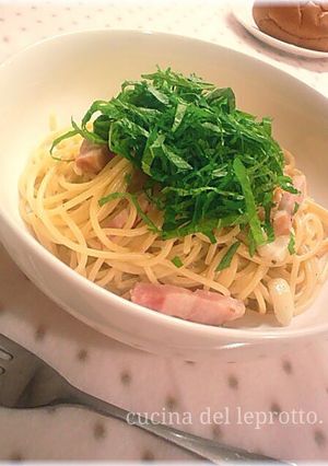 梅クリームパスタ-レシピのメイン写真
