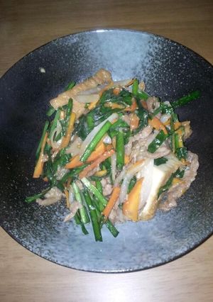 分量簡単☆厚揚げの肉味噌炒め-レシピのメイン写真