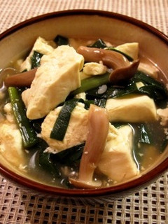 豆腐とニラのあんかけご飯-レシピのメイン写真