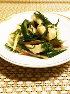 鶏皮の湯引き 香味野菜あえ-レシピのメイン写真