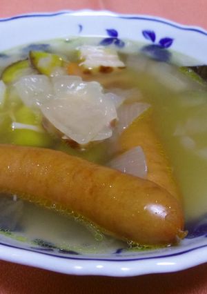 さつまいもとウインナーのスープ-レシピのメイン写真