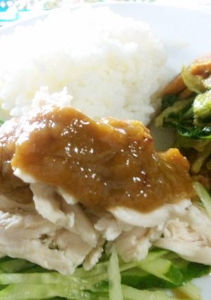 鶏ささみの甘唐味噌とえのきハンバーグ-レシピのメイン写真