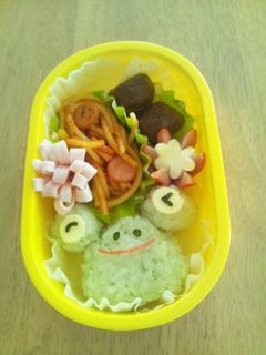幼稚園キャラ弁☆カエル-レシピのメイン写真
