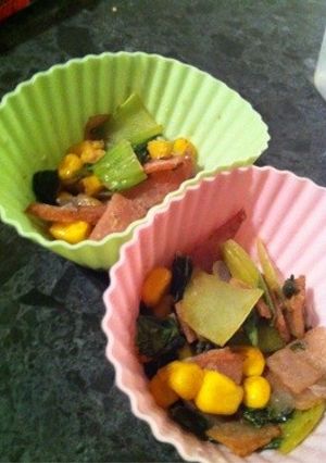 お弁当に。パクチョイのマヨ炒め-レシピのメイン写真