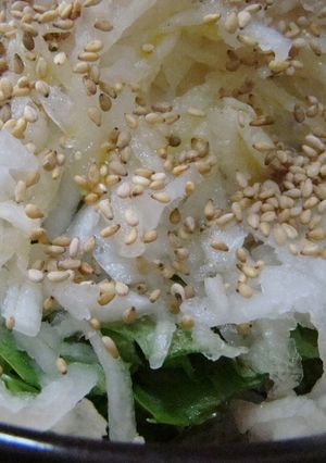 水菜と大根のしゃっきりサラ〜ダ-レシピのメイン写真