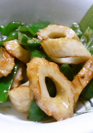 お弁当に☆ちくわとピーマンのマヨ醤油炒め-レシピのメイン写真