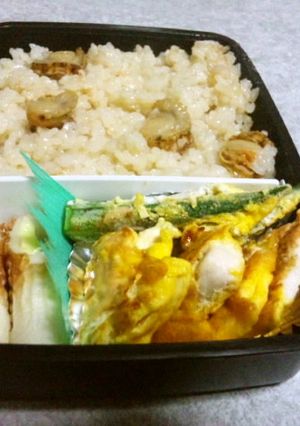 ベビーホタテの炊き込みご飯　お弁当にも-レシピのメイン写真
