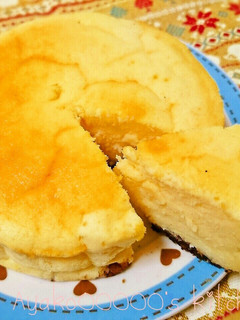 プロセスチーズで節約♪スフレチーズケーキ-レシピのメイン写真
