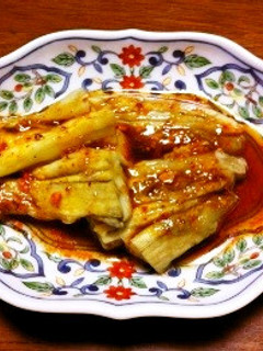 焼き茄子のポンラー油かけ-レシピのメイン写真
