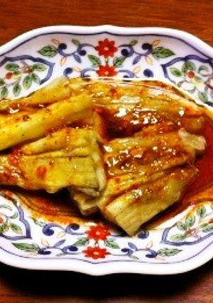 焼き茄子のポンラー油かけ-レシピのメイン写真