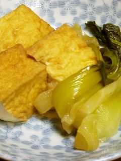 厚揚げと青梗菜の煮物-レシピのメイン写真