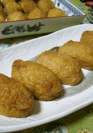 いなり寿司✿黒砂糖入りですし揚げコク甘煮-レシピのメイン写真