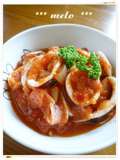 *イカのトマトソース煮*-レシピのメイン写真